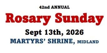 This image is text about the Rosary Sunday event.