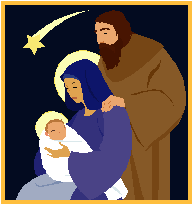an image of Mary, Jesus and Joseph